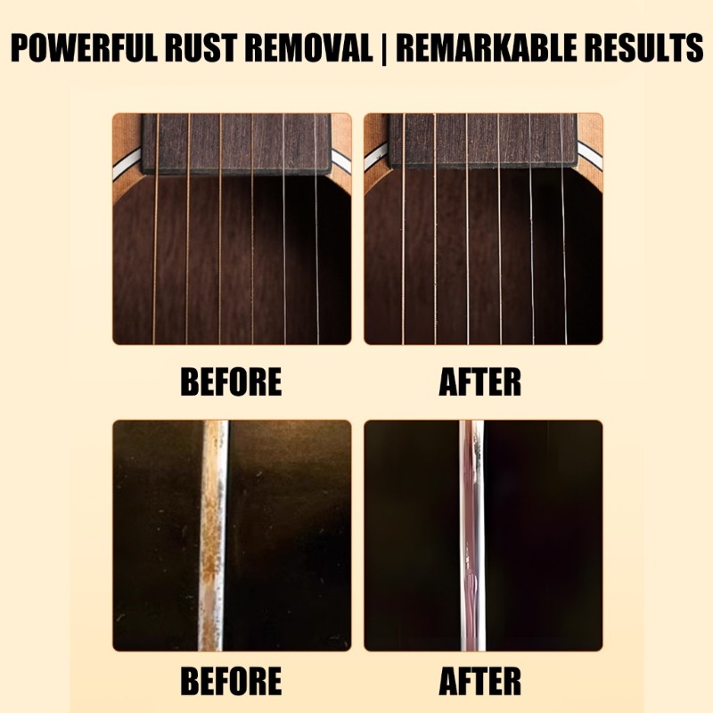 Portable Guitar String Cleaner Eraser Removes Rust Suitable for Better Play