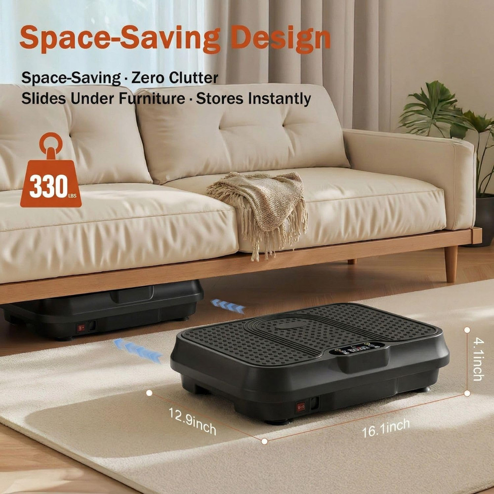 Vibration Plate Exercise Machine, Compact Small Vibration Plate for Lymphatic Dr