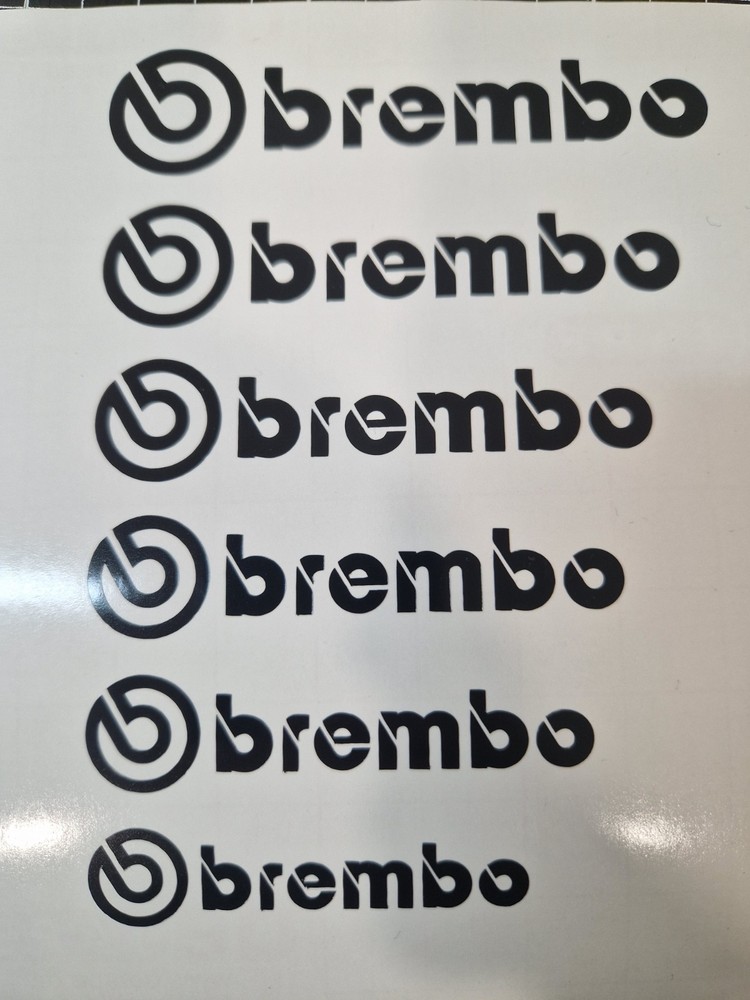 BREMBO Brake Caliper Decals Stickers