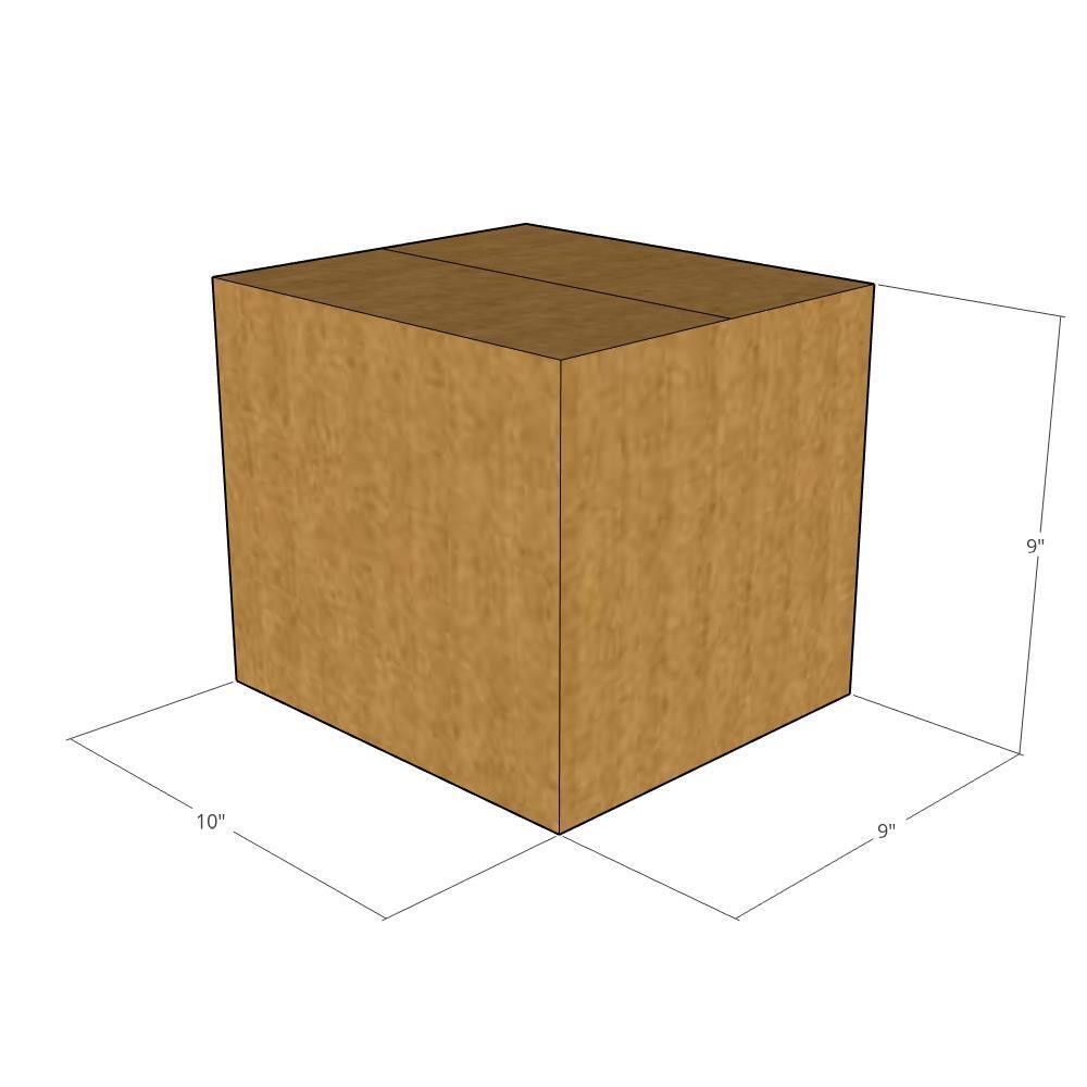 20 10x9x9 Kraft Brown Corrugated Shipping Boxes 32 ECT Single-Wall New
