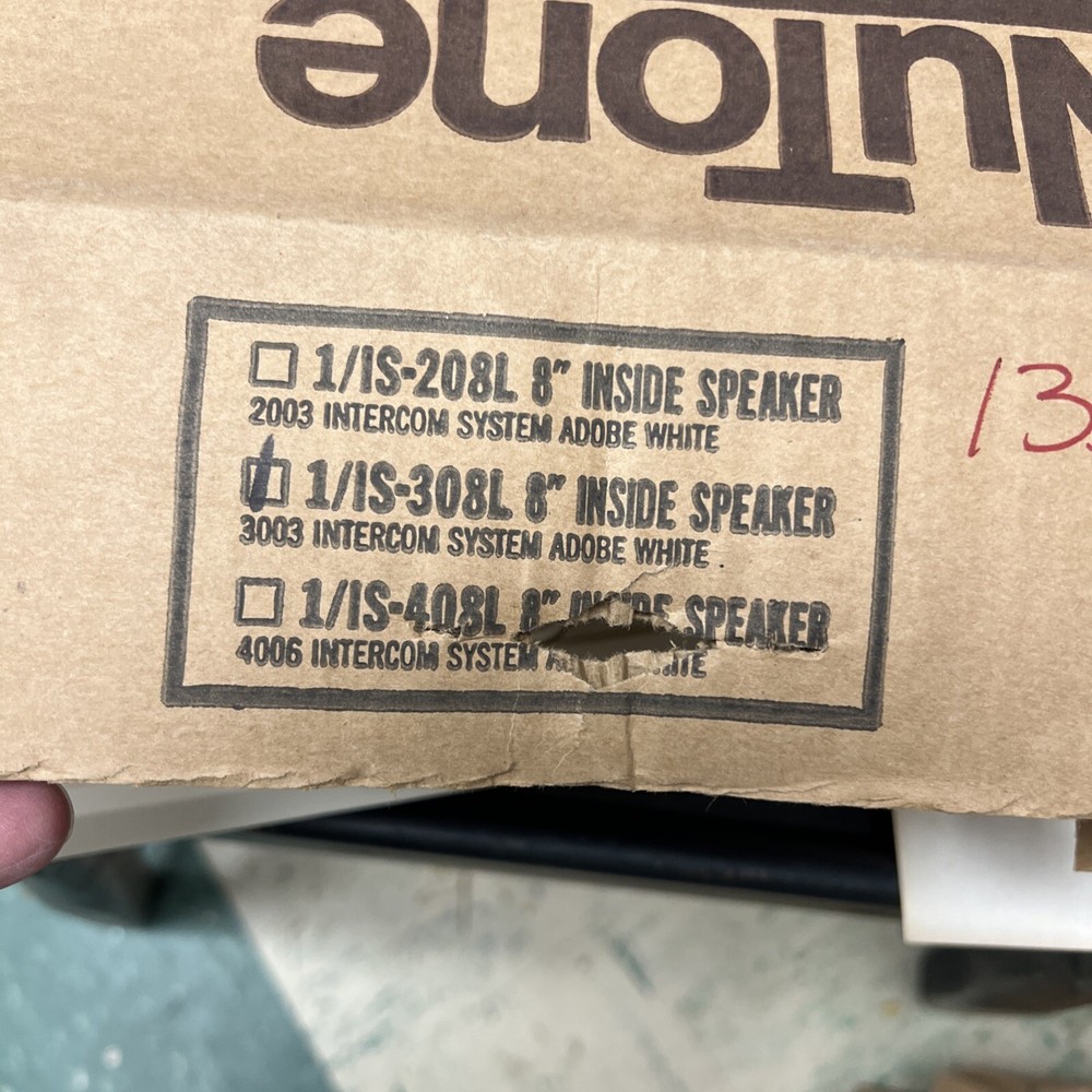 NuTone IS-308L Adobe White 8" Indoor Surface Mounted Intercom Speaker 3003 Sys