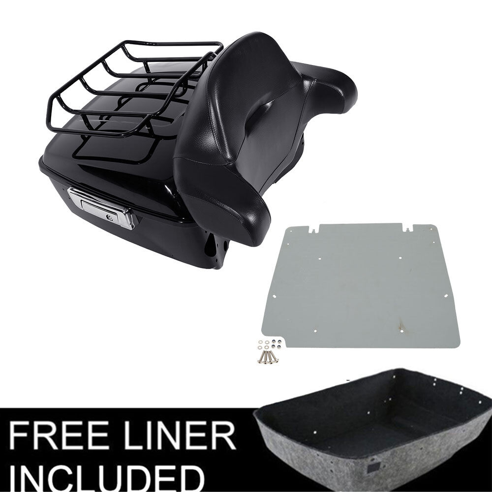 King Trunk Backrest Rack Plate Fit For Harley Davidson Touring 14+