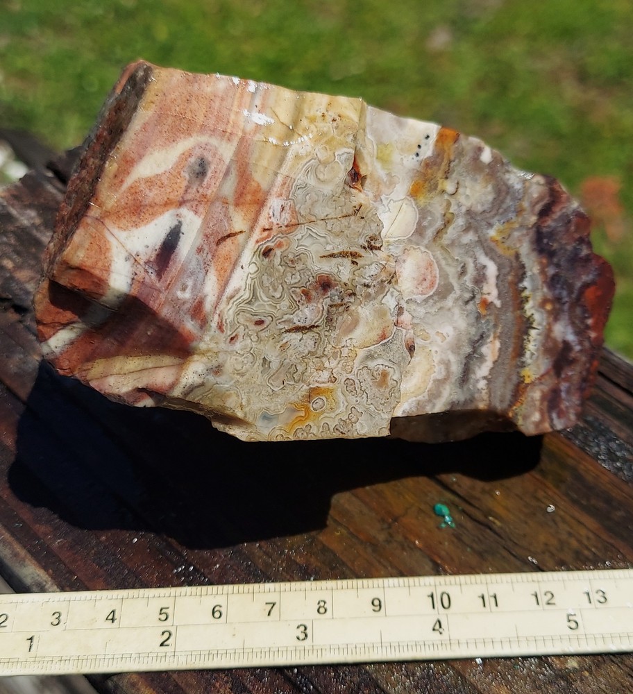 Sarape Agate Rough