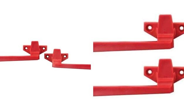 81925 Emergency Window Latch Set , Red