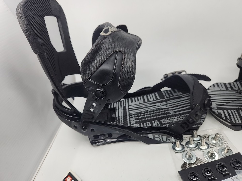 Burton Cartel Flex Snowboard Bindings Small Black Complete w/ Hardware