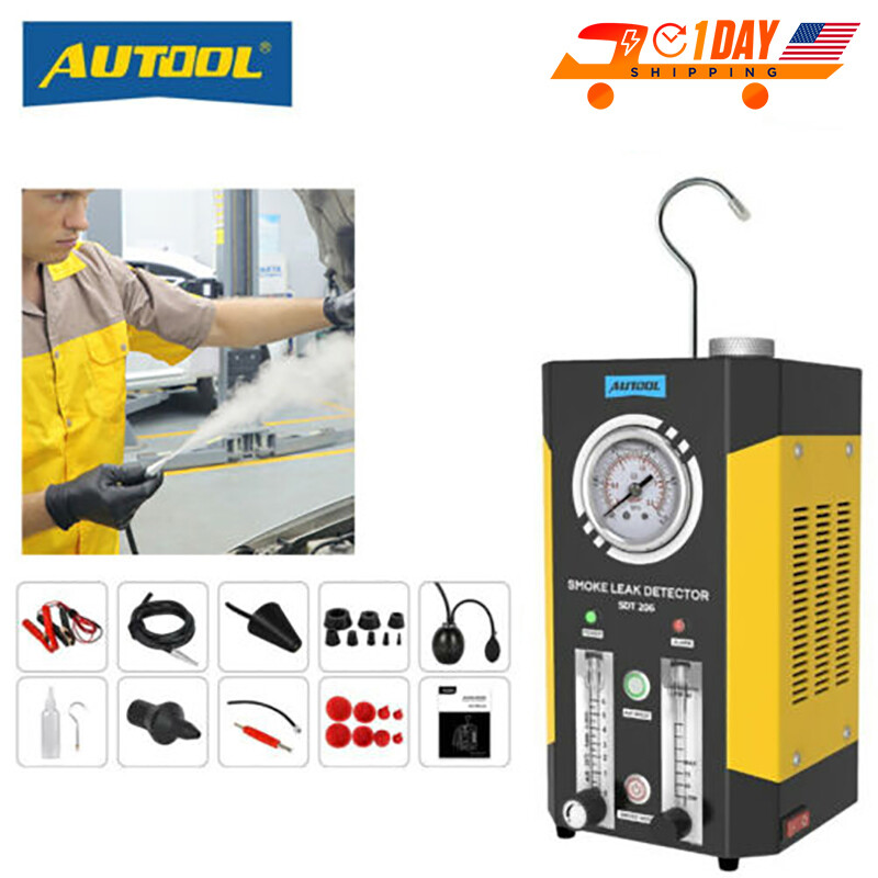 Automotive EVAP Smoke Machine Leak Detector Fuel Pipe System Leak Diagnostic Kit