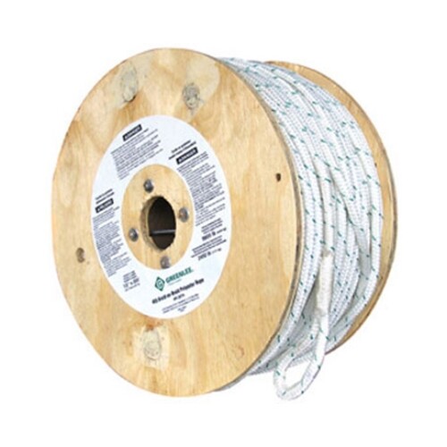 Greenlee 455 1/2" x 300' Double Braided Pulling Rope, 10000-lb Pulling Capacity
