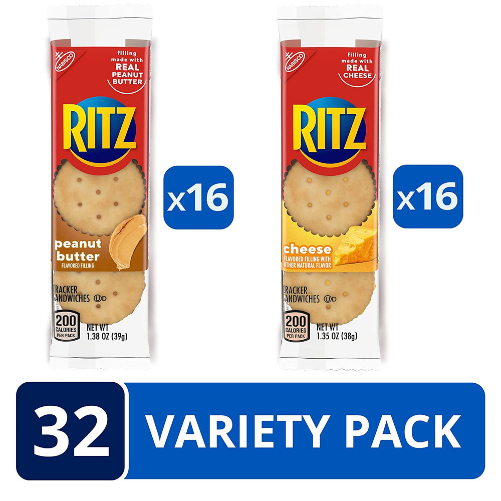 Cheese Sandwich Crackers, 48 Snack Packs (6 Boxes)