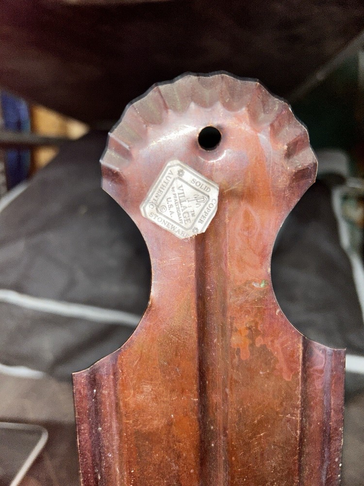 Pfaltzgraff, Village, Copper, Match Holder, USA