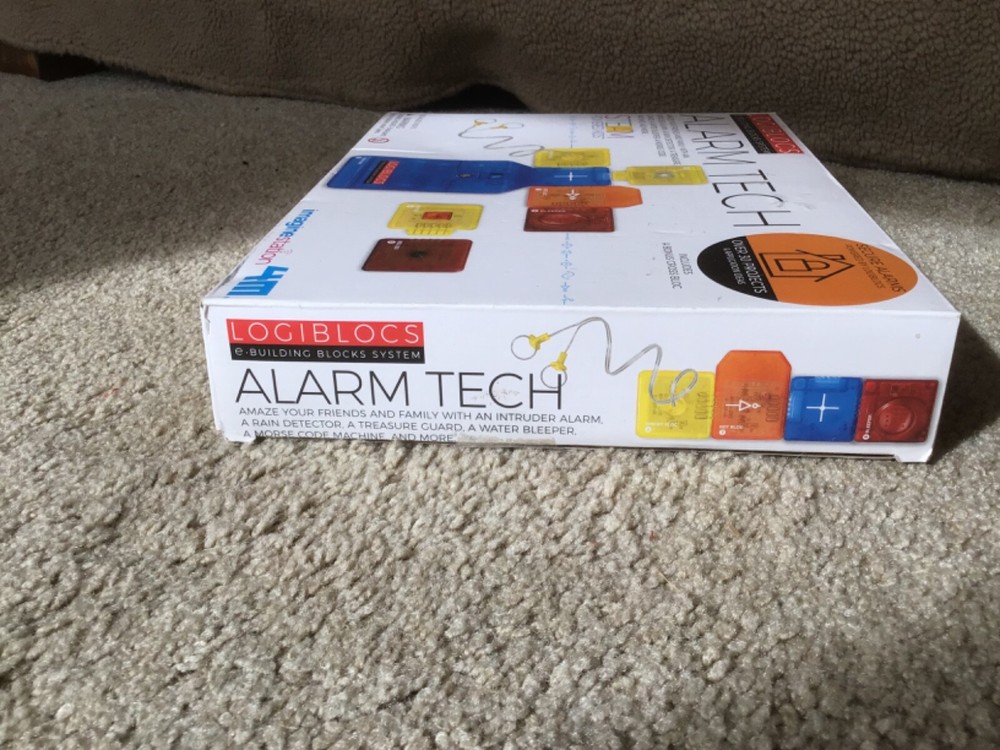 Logiblocs E-Building Blocks System Alarm Tech Electronics Kit Imagine Station 4M