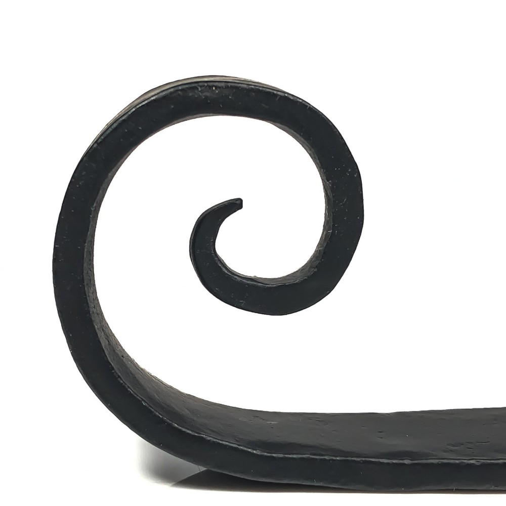 Hand Forged Scroll Shutter Holdback, Pair