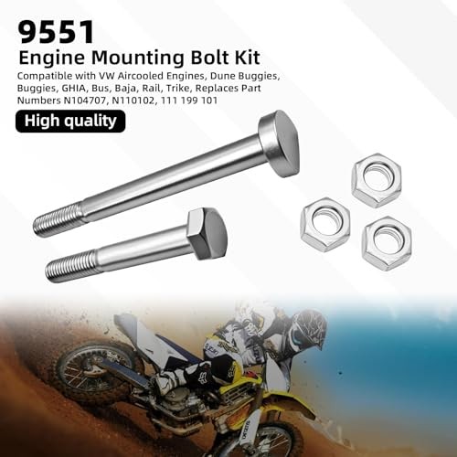 9551 Engine Mounting Bolt Kit, Compatible with VW Aircooled Engines, Dune