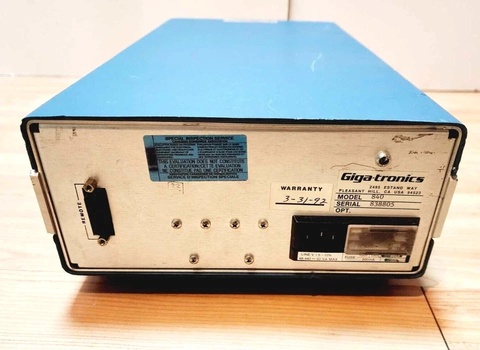 GIGATRONICS FREQUENCY EXTENDER 840 MODULE SIGNAL ANALYSIS TESTING CALIBRATION