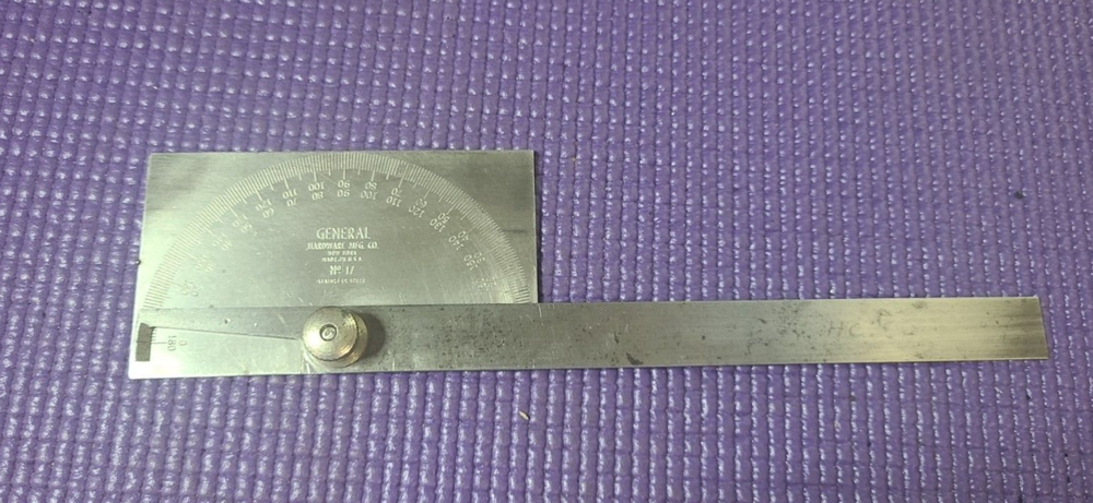 General Hardware No. 17 Stainless Steel Protractor