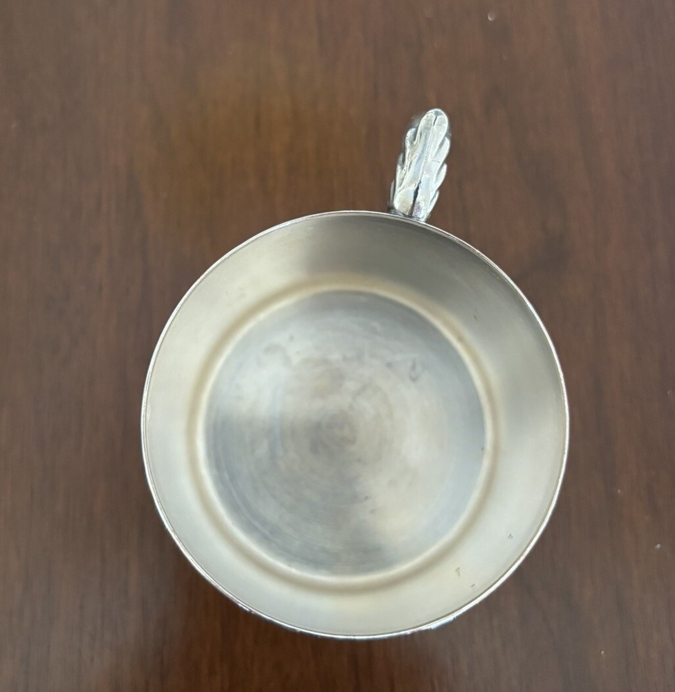 vintage silver baby cup