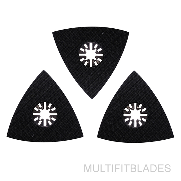 3 x Triangular Oscillating Tool Sanding Pads - fits older Bosch Multi-X models