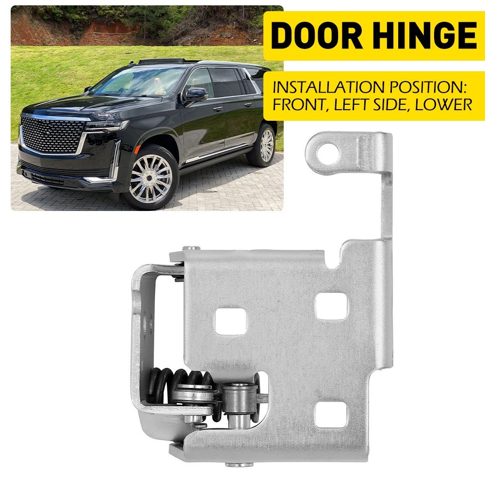 For Chevy Silverado 1500 Door Hinge 2007-2013 Driver Side Front Lower Chrome