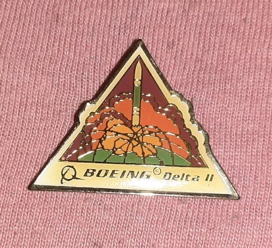Vintage Boeing Delta II Expendable Launch System Rocket Lapel Pin