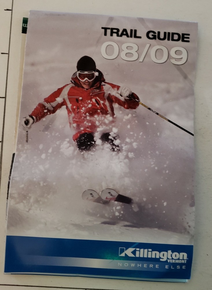 2008/09 KILLINGTON SKI AREA TRAIL MAP. MINT UNUSED