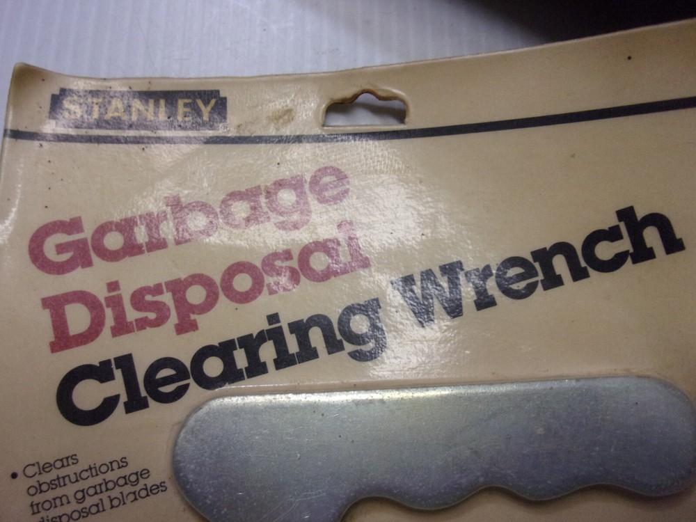 STANLEY Garbage Disposer Clearing Unjamming Wrench TOOL NEW