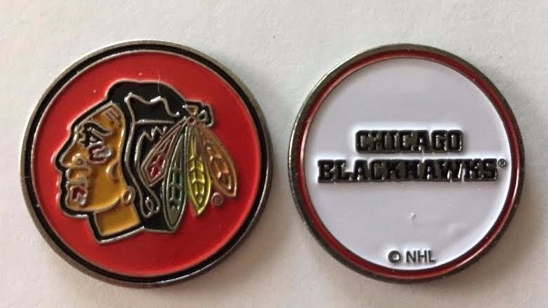 Chicago Blackhawks Golf Ball Marker  New