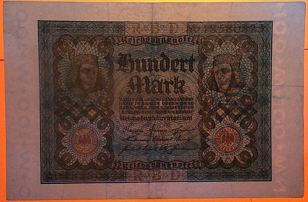 Reichsbanknote 100 Mark Dated 1st November 1920, M-18580823