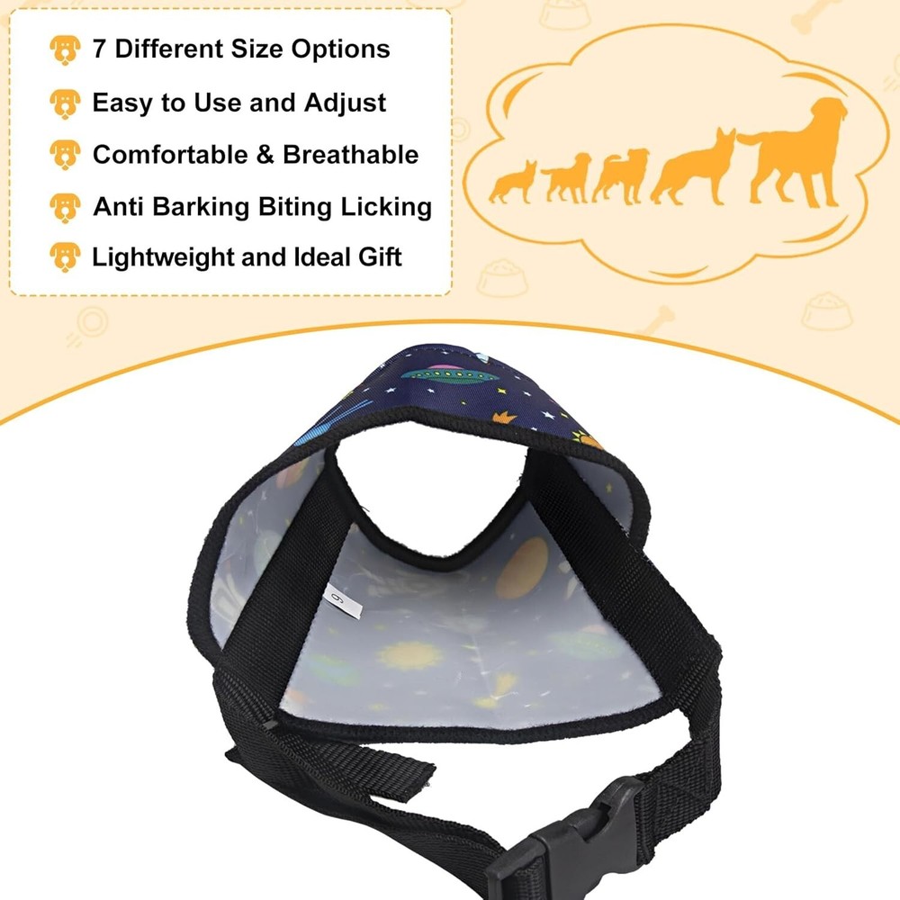 Comfortable Silicone Dog Muzzle for Long Snouts - Prevents Biting and Barking