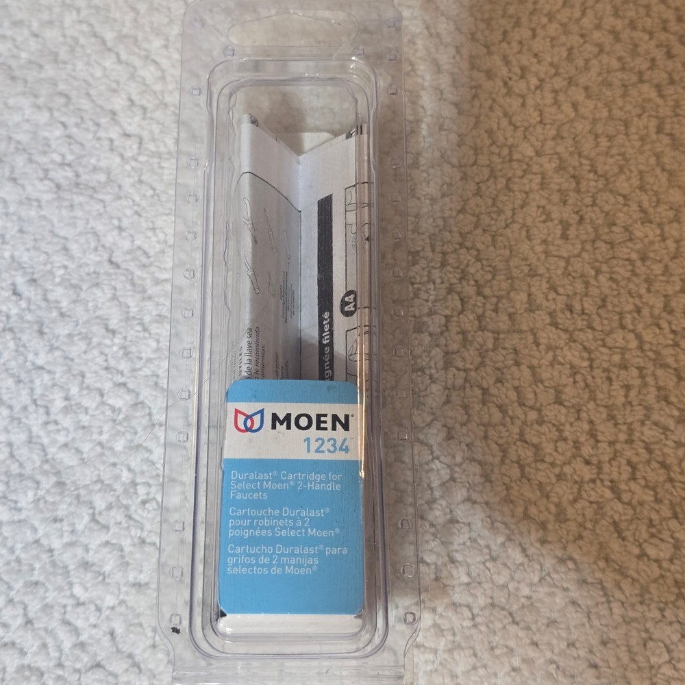 Moen 1234 Duralast Cartridge Replacement for Two-Handle Faucets Hot Cold