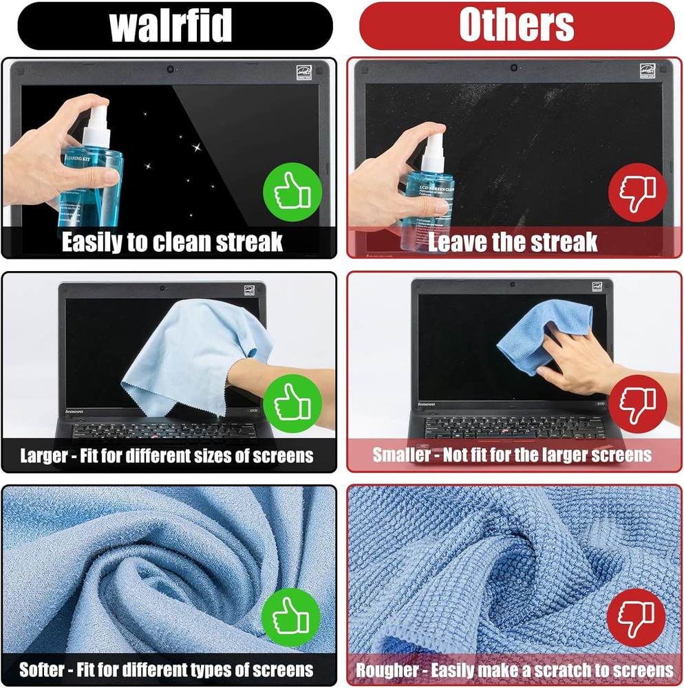 Screen CD Cleaner Solution Spray Compact Disc CD-DVD Cleaning Fluid 1 Pack, Blue