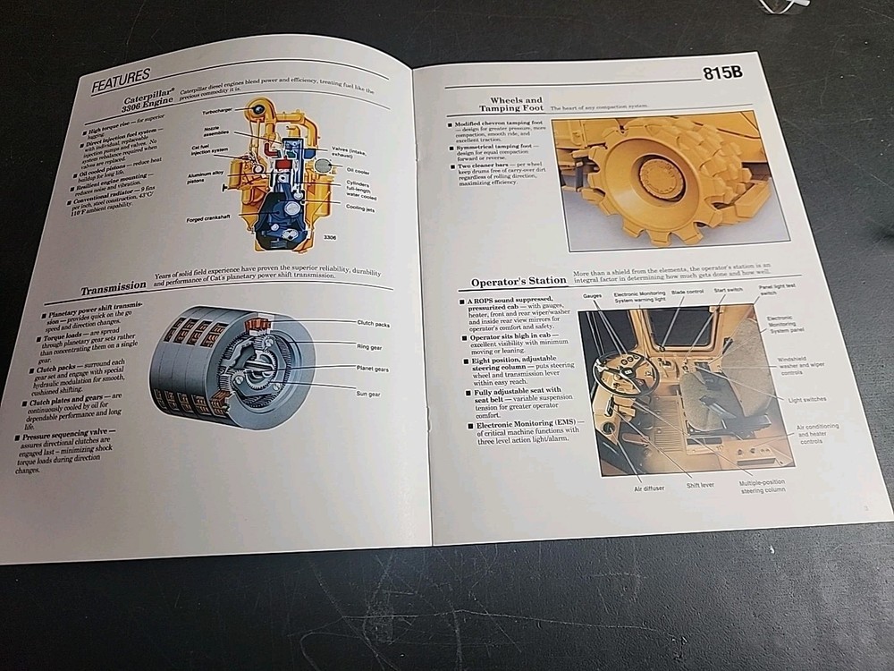 Caterpillar 815B Compactor Brochure