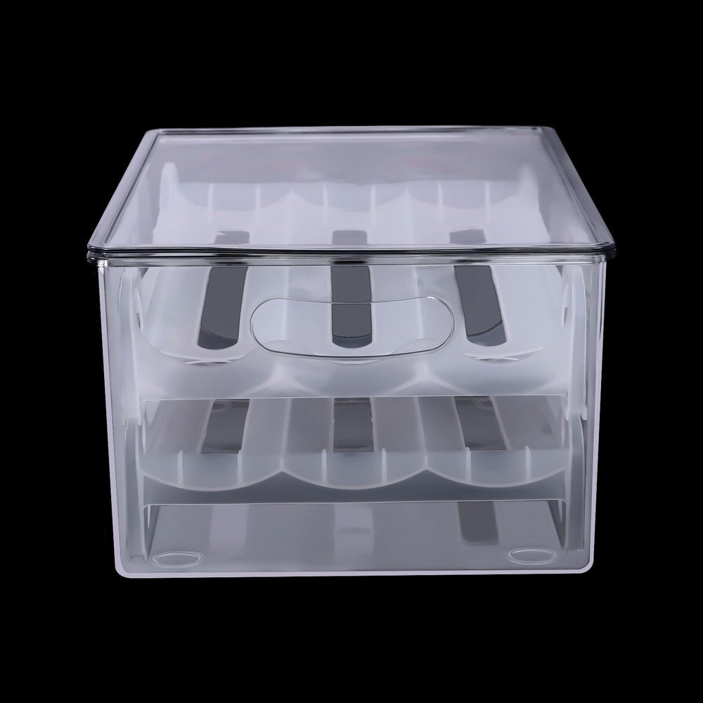 Egg Holder for Refrigerator Adjustable Egg Holder Storage Container for 36 Eggs