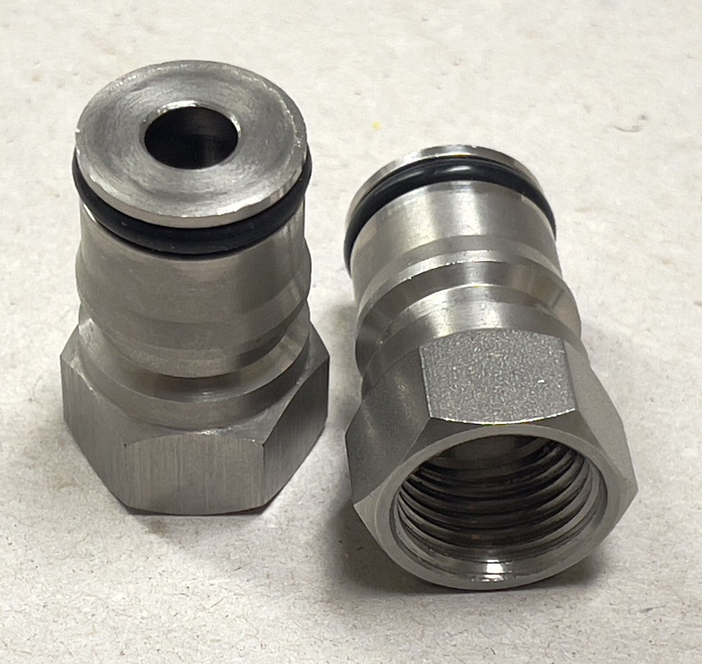 Lot of 2 Stainless Steel Ball Lock Liquid Post 19/32” w/ O-ring