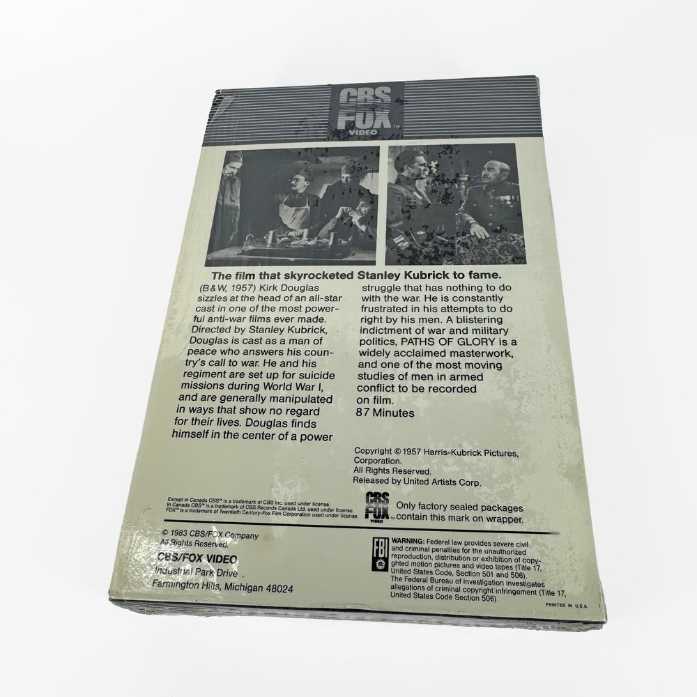 Paths of Glory - Beta Tape - Open