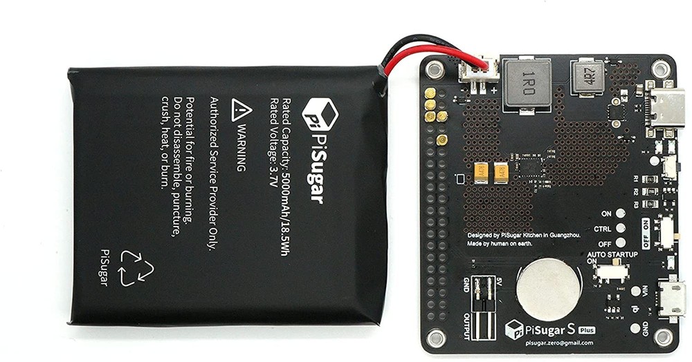 Pisugar S Pro Portable 5000mAh UPS Lithium Battery Power Module Raspberry Pi