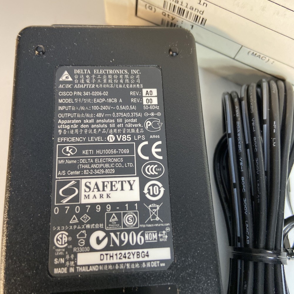 Cisco IP Phone Power Supply CP-PWR-CUBE-3