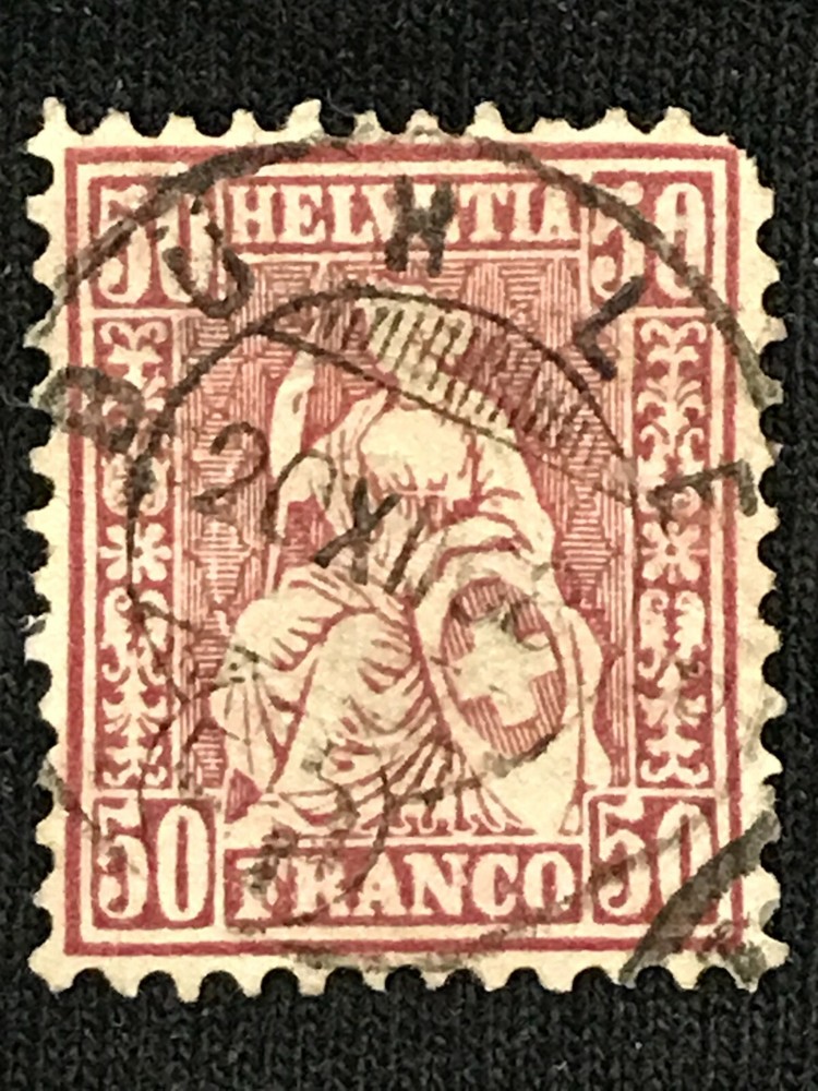 Switzerland SCc #59 Used Round Corner 1867