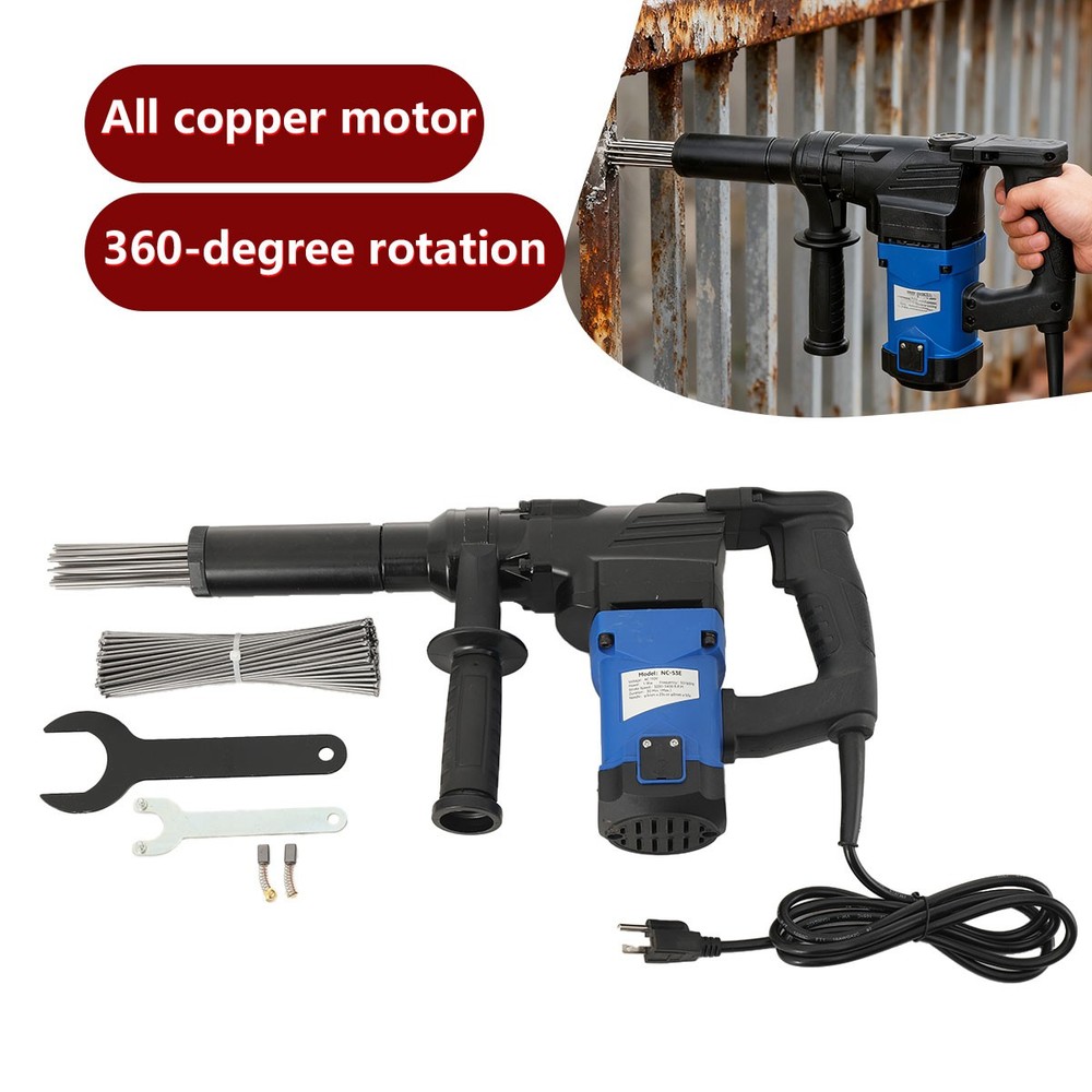 Electric Needle Derusting Gun Rust Removal 110V Needle Scaler Jet Chisel