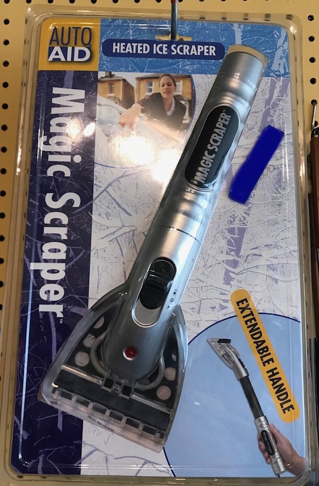 Car Window Heated Ice Scraper Flashlight Magic Scraper Emergency Snow Melt
