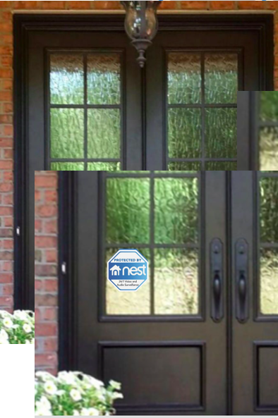 NEST Home Security Decal Sticker Camera Door Window Decal