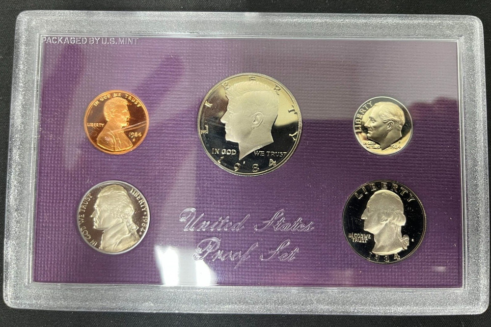 1984 Clad Proof Set U.S. Mint Original Government Packaging