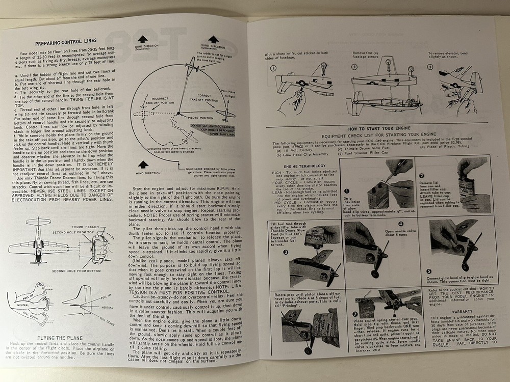 Cox Airplane Instructions