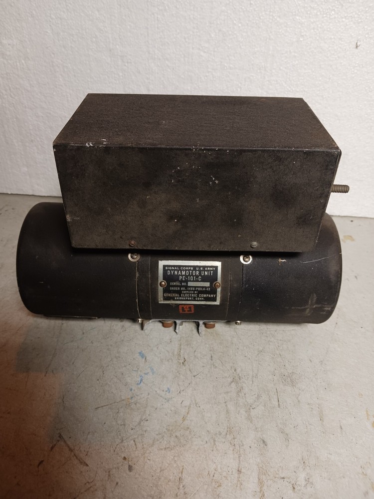 WWII SIGNAL CORPS DYNAMOTOR PE-101-C #254