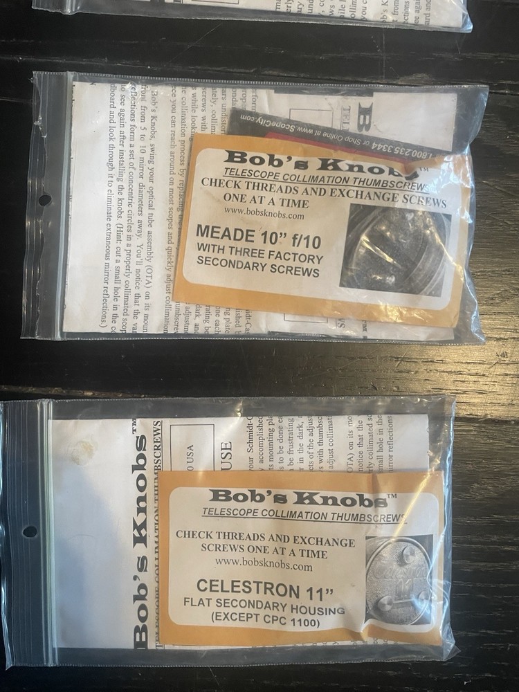 Bob's Knobs for Meade Thumbscrews & Springs