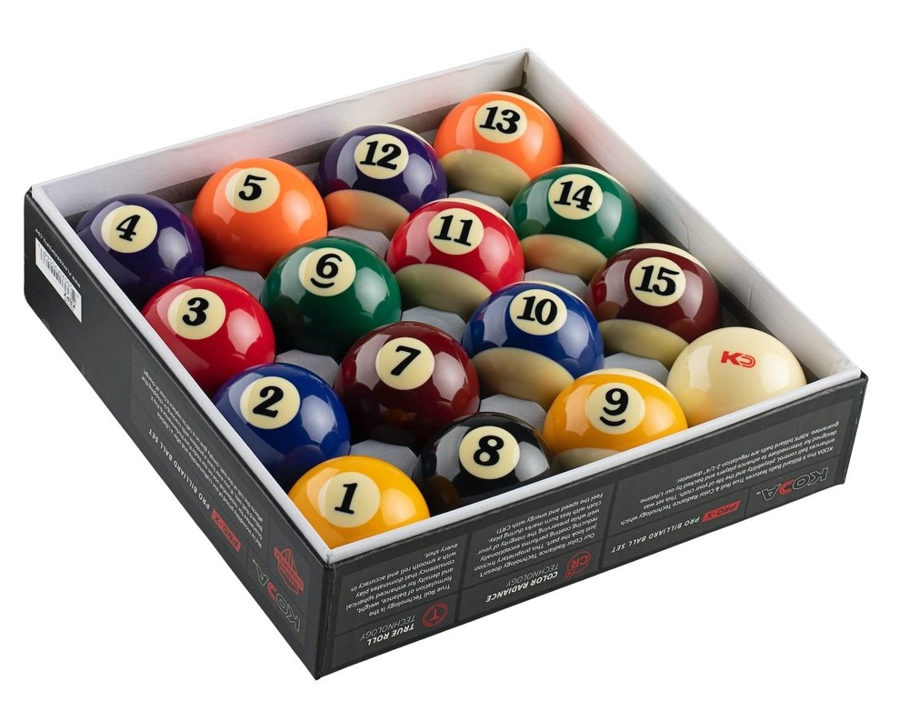 Koda Pro X Pool Ball Set 2.25", multicolor