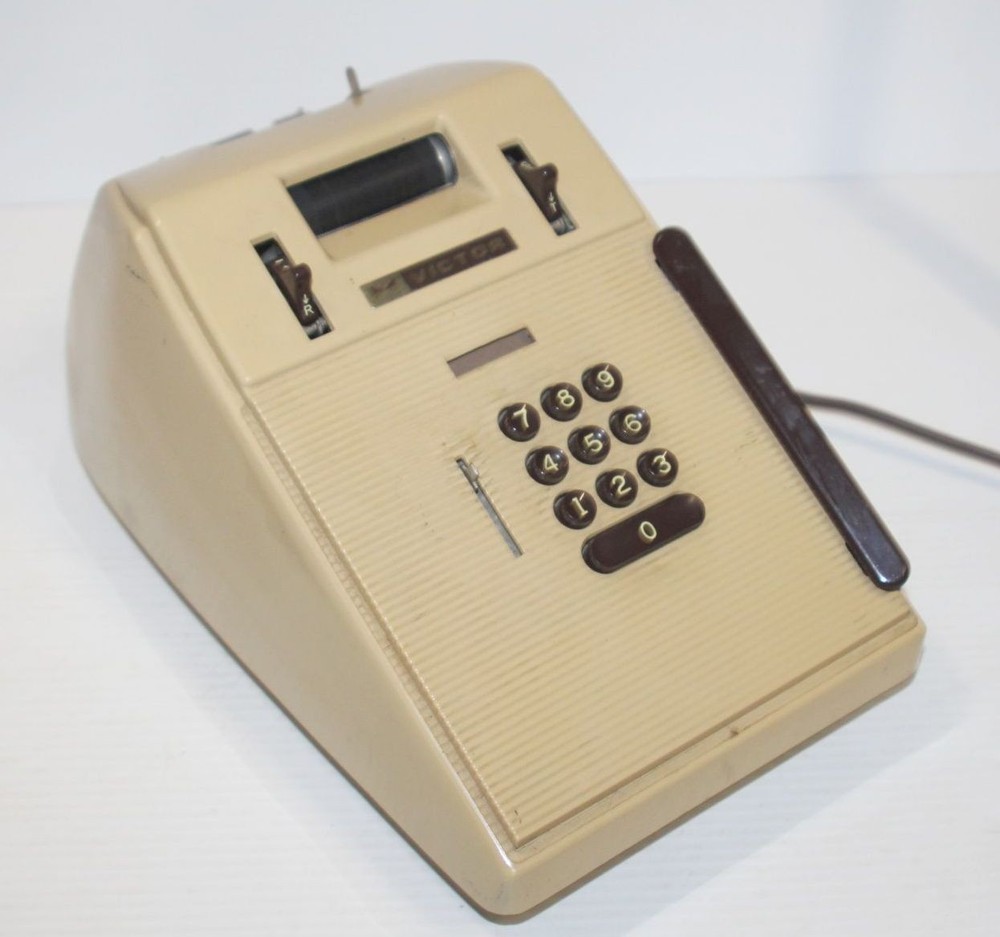 Vintage Victor Comptometer 7 82 54 Adding Machine Calculator Office Desk Pro