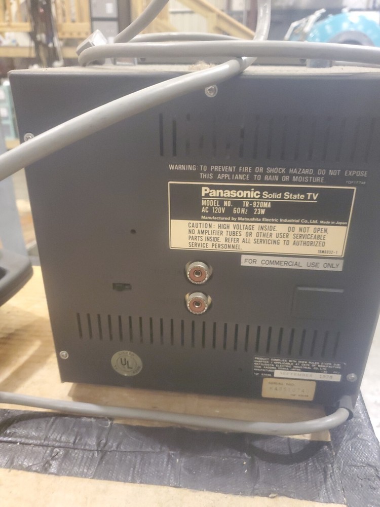 Vintage Panasonic Solid State TV￼ Retro Television TR-920MA - Tested