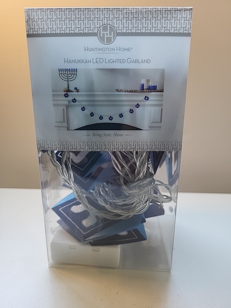 Hanukkah LED Dreidel Garland