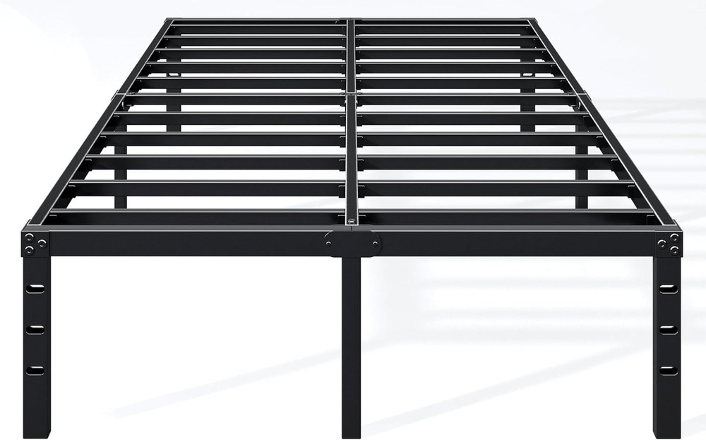 18 Inch Full Bed Frame Sturdy Metal Platform Full Size No Box Spring Needed