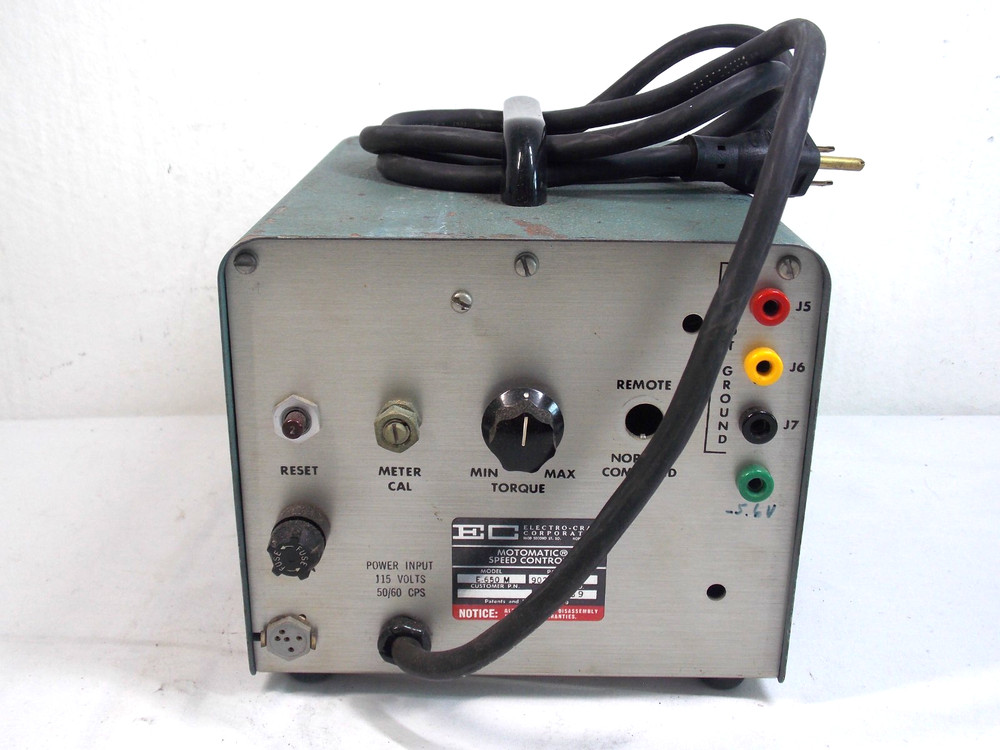 EC MOTOMATIC E-650-M MOTOR CONTROLLER