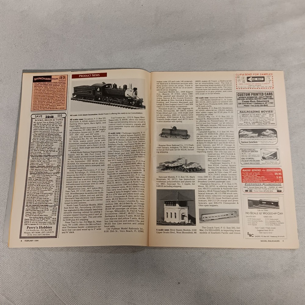 Model Railroader Magazine February 1994